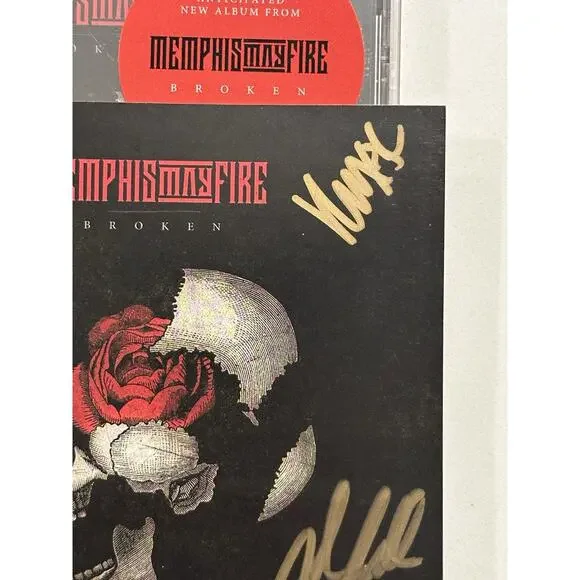 Memphis May Fire Broken CD SIGNED AUTOGRAPHED #2